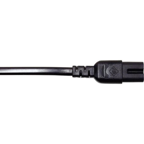 Manhattan Strom Anschlusskabel [1x Euro-Stecker - 1x Kleingeräte-Stecker C8] 1.80 m Schwarz (1/2)