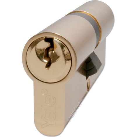 Cylindre de Serrure Euro - 30/35 (75 mm) / 30:10:35 - Finition Laiton - Sécurité Standard - Sac en Plastique (1/4)