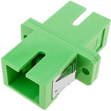 ® - Adaptateur/Coupleur pour Fibres optiques SC/APC Monomode Simplex, Lot de 25