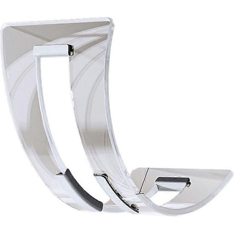Support vertical moderne en acrylique pour ordinateur portable, étagère robuste, support latéral pour ordinateur portable. (1/4)