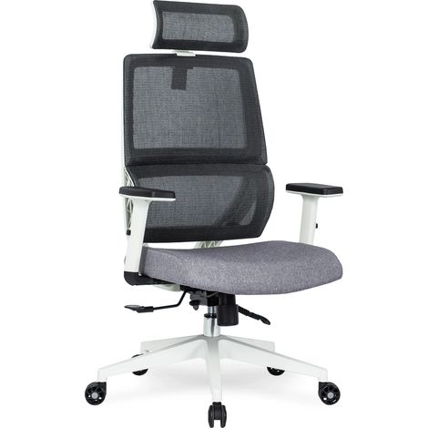 Nicki Ergonomischer Drehstuhl fürs Büro, Modernes Grau (1/4)