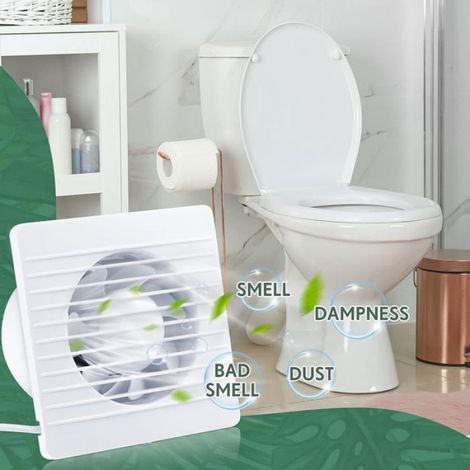 Ventilateur D Extraction - 15 Cm - 230 V - 18 W - 64 M3 H - Clapet Anti Retour - 1 Unite (1/5)