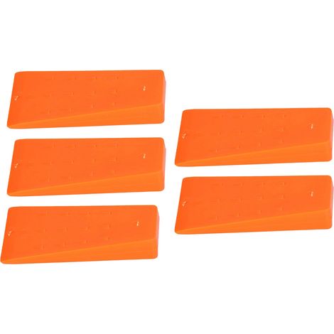 de 5 coins à pointes pour abattage d arbres en ABS orange