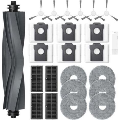 Set di 24 accessori per robot aspirapolvere Dreame L10s Ultra Gen 2 / L10s Pro Ultra Heat / L40 Ultra AE / X30 Ultra / Mova E30 Ultra, 1 spazzola principale, 6 sacchetti per la polvere, 6 panni per la (1/4)