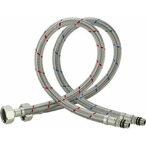 Flexible connection hose stainless steel tap for hot and cold water single-lever kitchen tap 60 cm