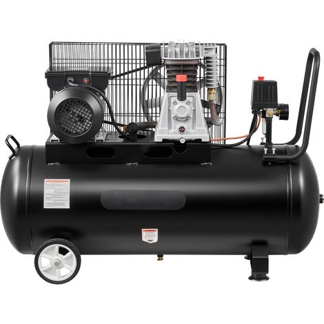 Mophorn 3KW Druckluftkompressor, Riemenantrieb mit 100L Tank, geräuscharmer Kompressor mit 226L/min bei 6,2 bar & max. 10 bar, tragbarer Luftkompressor mit Rädern und Griff für Werkstatt (1/5)