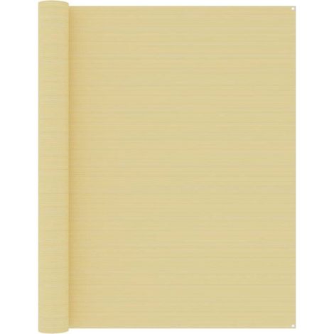 Tapis de tente Terrasse Salon Cuisine - Tapis de jardin 250x350 cm Beige BV150683 - BonneVie (1/4)