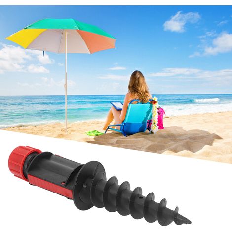 Sonnenschirm, Strandschirm, Faltsonnenschirm, Bodensteckdose (1/5)
