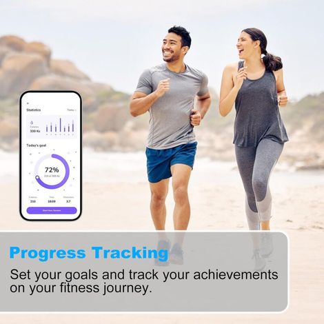 Bilancia digitale da bagno per il peso corporeo, bilancia smart Bluetooth, bilancia digitale professionale ad alta precisione con calcolo dell'IMC (batterie non incluse) (1/4)
