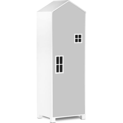 KONSIMO MIRUM Kinderkleiderschrank, Weiß (1/5)