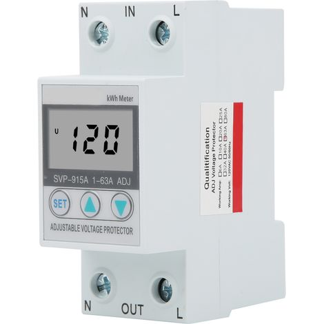 Dispositif de protection de tension 63A SVP915A 120V SVP918 réglable auto-récupération avec réinitialisation automatique (1/5)