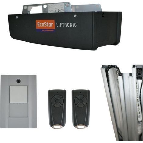 Kit de motorisation de garage 700N – Pour portes sectionnelles et basculantes – Installation rapide – Moteur 24V autobloquant – Ecostar (1/2)