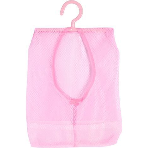 Suspendu Porte-Mesh Sac Pince à Linge Panier, Multi-Usages à Suspendre pour Sac en Filet, Chaussettes, Sous-Vêtements, Rangement pour Salle de Bain, Armoire, Linge, Corde à Linge, Extérieur(Rose) (1/5)