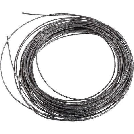 1 Stück 15 Meter Edelstahlseil 304, Durchmesser 1,5 mm