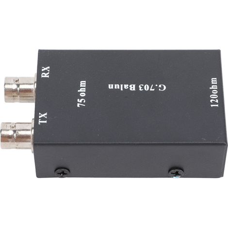 Convertisseur Ethernet BNC vers RJ45 (connecteur 75 ohms vers 12 ohms) G703 : convertisseur symétrique/asymétrique pour la sécurité routière et périmétrique des bâtiments (1/5)