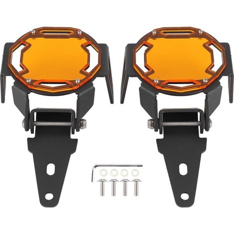 Cover of protection for headlights fog light of motorcycle, protector of lamp LED suitable for R1200GS/R1250GS Adventure Lcorange (1/5)