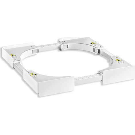 Kit de Superposition Universel, Support de Connexion Lave-Linge Sèche-Linge, Kit D’empilage pour Laver avec Sangles à Cliquetinge, taille réglable (49.5-72cm) blanc (1/4)