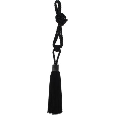 KUBIK - Embrasse pour rideau à pompon Coloris - Noir (1/4)