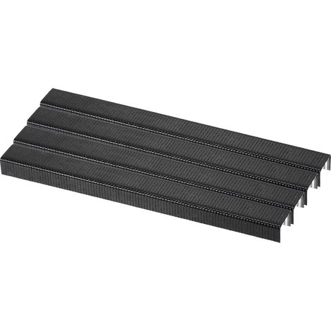 20 Gauge Agrafes À Couronne Étroite 7/16"x1/3", 5000Pcs Acier Galvanisé Pour Pneumatique, Agrafeuse Électrique, Noir (1/5)