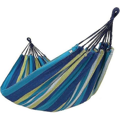 Hamac de jardin en toile pour camping en plein air, simple ou double, pour dormir et se détendre (1/5)