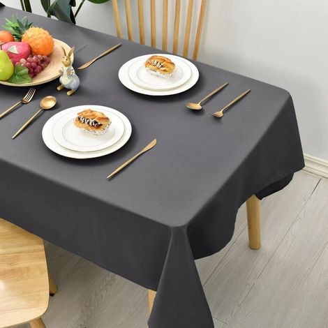 Nappe 100x100cm Gris Foncé Résistante aux intempéries Lavable pour Extérieur & Intérieur