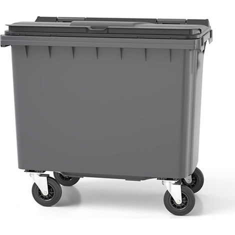 Contenitore per rifiuti da 660 litri con maniglia frontale - Colore del coperchio Grigio antracite - 1268 x 797 x 1202 mm - 210009GAGA (1/5)