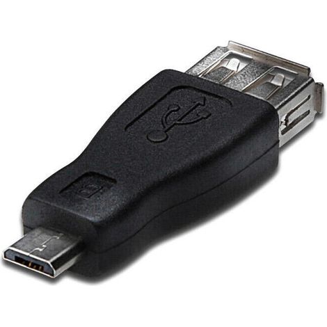 Adaptador Akyga AK-AD-08 USB A micro USB B OTG 2.0 hembra-macho (1/2)