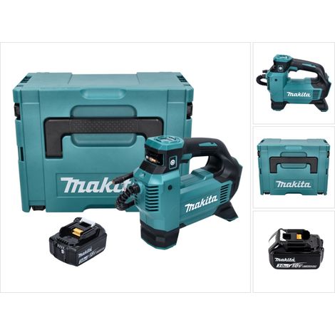 Compressore a batteria Makita DMP 181 F1J 18 V 11,1 bar + 1x batteria ricaricabile 3,0 Ah + Makpac - senza caricabatterie