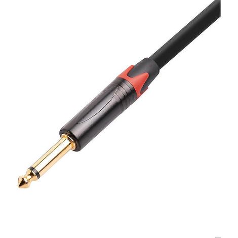 Câble auxiliaire 3,5 mm vers double 6,35 mm ou câble convertisseur TRS 3,5 mm mâle / TS 6,35 mm mâle (1/4)