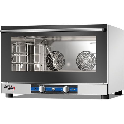 Four à convection avec humidificateur - Commandes mécaniques - 4 niveaux 600 x 400 et GN 1/1 - 400 V - Gamme SOFRACHEF - Sofraca