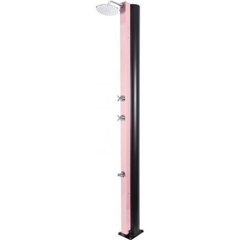 Douche de piscine solaire Rose avec rince pieds 40L (1/5)