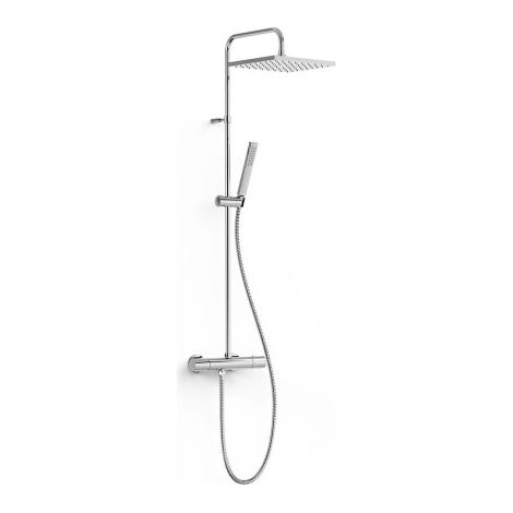 Colonne de douche thermostatique 2 voies Chrome - TRES 19039317