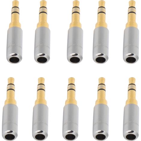 3,5-mm-Stereo-Lötstecker, Zweikanal, für DIY-Kopfhörerreparaturen und Audiokabel (1/5)