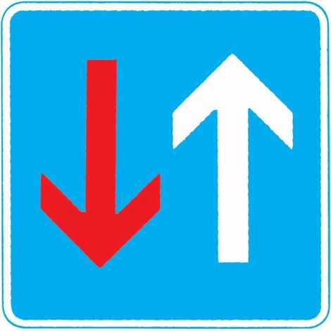 Verkehrszeichen 306, 600x600 mm Vorfahrtstraße RAL-Gütezeichen Folie RA2
