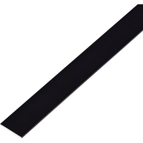 ALBERTS Flachstange, Alu schwarz elox., LxBxS 1000 x 30 x 2 mm (1/5)