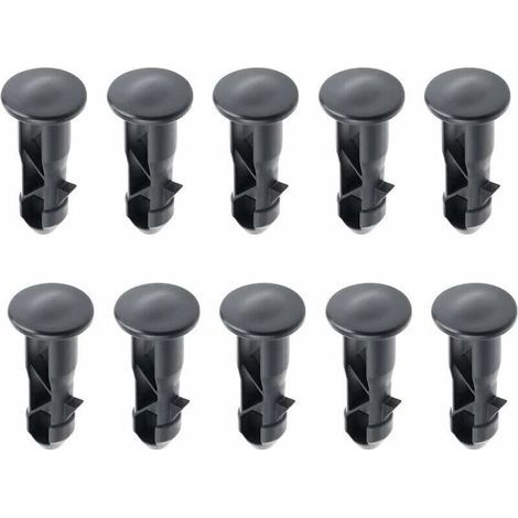 65 x18mm Lot de 10 Goupilles de Charnière Pour Couvercle de Poubelles à Roulettes En Plastique Noir Pour Poubelles Domestiques de 240 L et Commerciales (1/4)