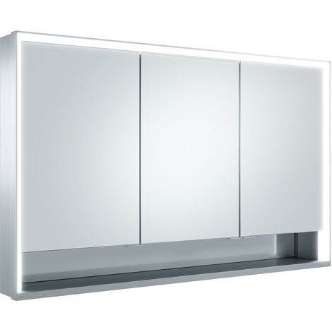 KEUCO Royal Lumos Spiegelschrank Wandvorbau 3-türig, kurze Tür,