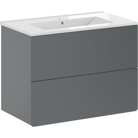 Conjunto de muebles de baño Izan, Gris, 2 partes, Vicco