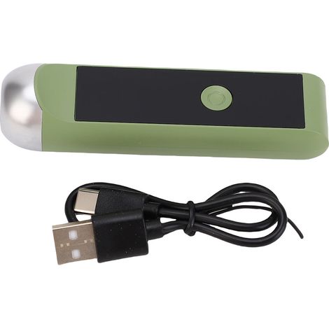 Testeur d'alcoolémie portable, rechargeable par USB, compact pour l'extérieur, vert.