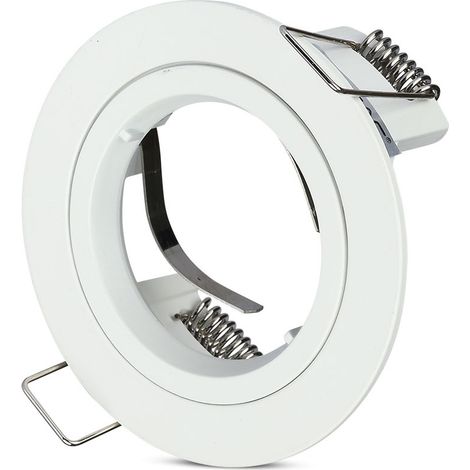 V-TAC Runder LED-Einbaustrahlerhalter GU10 und GU5.3 (MR16) Farbe Weiß (1/5)