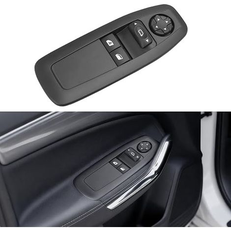 TTCR-II Compatible con Peugeot 208 (2015-2022)/2008 (2013-2022)/3008 5008 2018+ Interruptor de elevalunas eléctrico, lado del conductor, botón de elevalunas de 13 pines, 96751127ZD 96751120ZD (1/5)