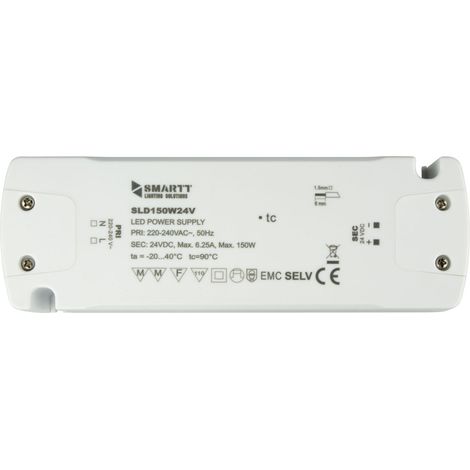 Möbelnetzteil für LED-Streifen, 150 W, 24 V DC, universelle Konstantspannung (1/5)