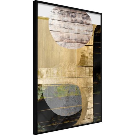 Affiche Murale Encadrée "Sunny Living Room" 21 x 30 cm Noir