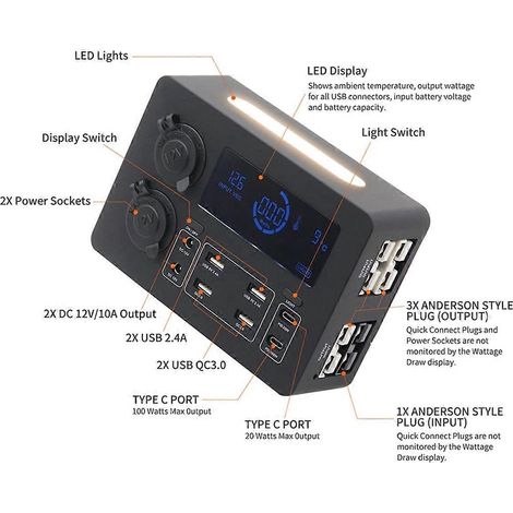 Tragbare Steuereinheit mit Adapter für LED-Beleuchtung Mini Power Box B (1/5)