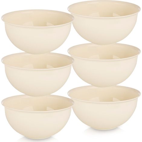 6 wiederverwendbare Plastikschüsseln für Reisen und Picknicks, 500 ml (1/5)