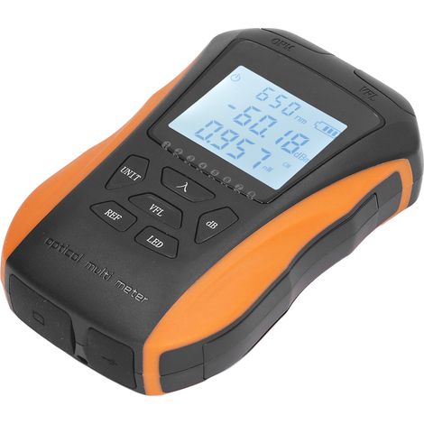 Wattmètre optique portable (5 km) avec connecteur RJ45, fonction LED et localisation visuelle des défauts (-70-10 dBm) (1/5)