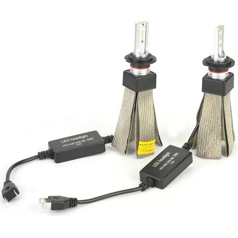 2 Pièces Ampoules Phare Voiture H7 LED 60W Phares Antibrouillard Avec Connecteur (1/4)