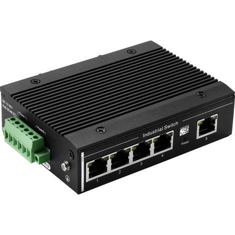 TRU COMPONENTS TC-13427356 TC-XL-205GP Switch ethernet industriale 1+4 Porte 10 / 100 / 1000 MBit/s Funzione PoE (1/5)