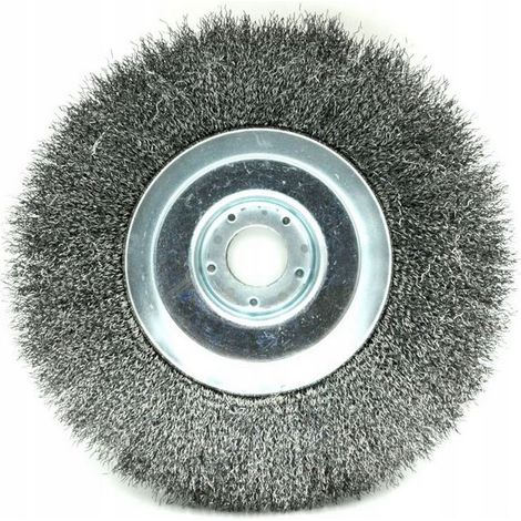Cepillo de alambre para desbrozadoras de gasolina y eléctricas, 200 x 25,4 mm, suave