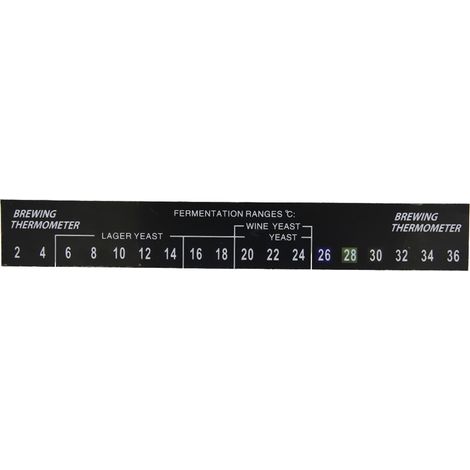 Set mit 5 selbstklebenden LCD-Thermometern für das Heimbrauen von Bier (1/5)